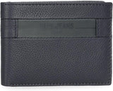 Pepe Jeans Checkbox Portafogli e portamonete in pelle di vacchetta Nero Marrone Blu Grigio Portafoglio da uomo Naty Shop Portafoglio blu