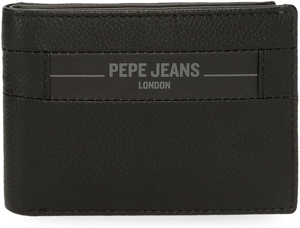 Pepe Jeans Checkbox Nero Marrone Blu Grigio Pelle di vacchetta Portafogli e portamonete Portafoglio da uomo Naty Shop Portafoglio Checkbox nero