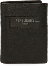 Pepe Jeans Checkbox Portafogli e portamonete in pelle di vacchetta, Nero, Marrone, Blu e Grigio - Naty Shop