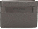 Pepe Jeans Checkbox Portafogli e portamonete in pelle di vacchetta, Nero, Marrone, Blu e Grigio - Naty Shop