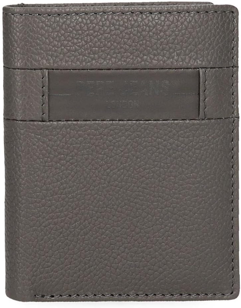 Pepe Jeans Checkbox Portafogli e portamonete in pelle di vacchetta, Nero, Marrone, Blu e Grigio - Naty Shop