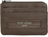 Pepe Jeans Checkbox Portafogli e portamonete in pelle di vacchetta Nero Marrone Blu Grigio Portafoglio da uomo Naty Shop Borsa marrone