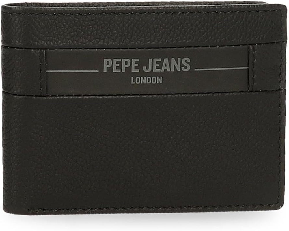 Pepe Jeans Checkbox Portafogli e portamonete in pelle di vacchetta, Nero, Marrone, Blu e Grigio - Naty Shop