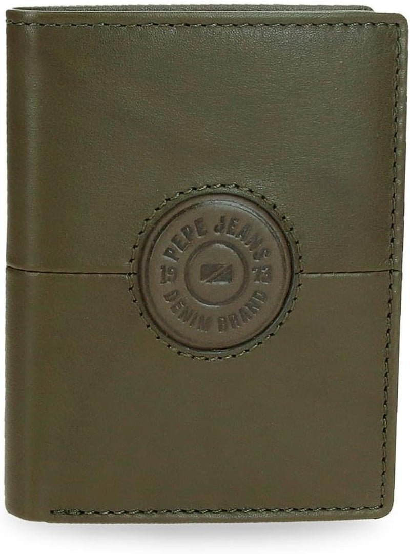 Pepe Jeans Cracker Portafogli e portamonete in pelle di vacchetta Nero Marrone Verde Varie dimensioni Naty Shop Portafoglio da uomo Verde Valigetta