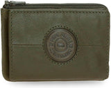 Pepe Jeans Cracker Portafogli e portamonete in pelle di vacchetta, Nero, Marrone, Verde, varie misure Portafoglio da uomo Naty Shop Porta carte verde