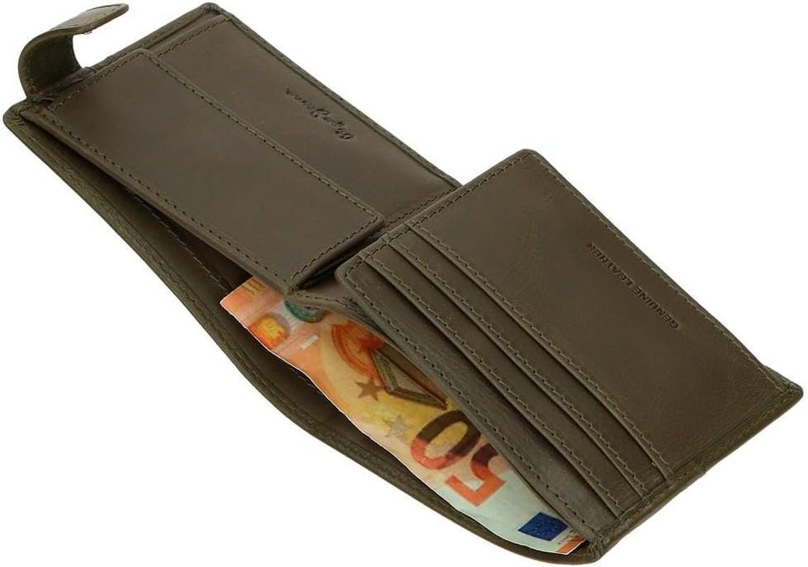 Pepe Jeans Cracker Portafogli e portamonete in pelle di vacchetta Nero Marrone Verde Portafoglio da uomo di varie dimensioni Naty Shop