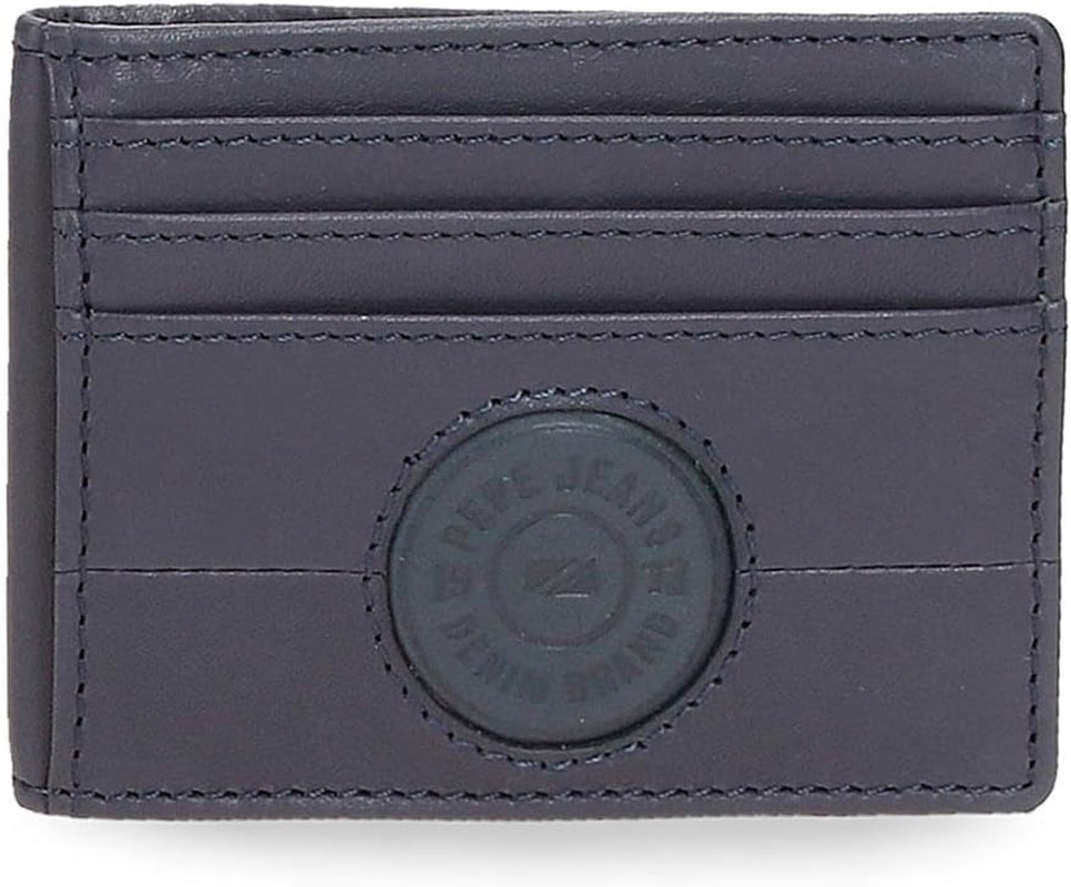 Portafogli e portamonete Pepe Jeans Cracker in pelle di vacchetta, nero, marrone, verde, varie misure - Naty Shop