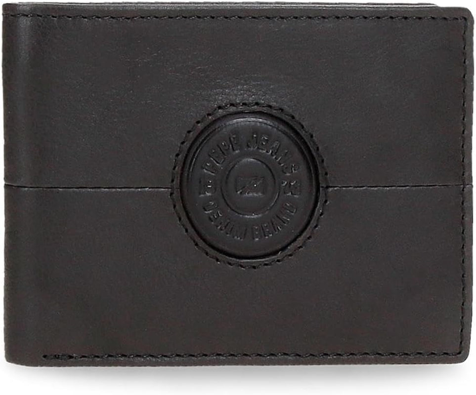 Pepe Jeans Cracker Portafogli e portamonete in pelle di vacchetta Nero Marrone Verde Varie dimensioni Naty Shop Portafoglio da uomo Portafoglio nero