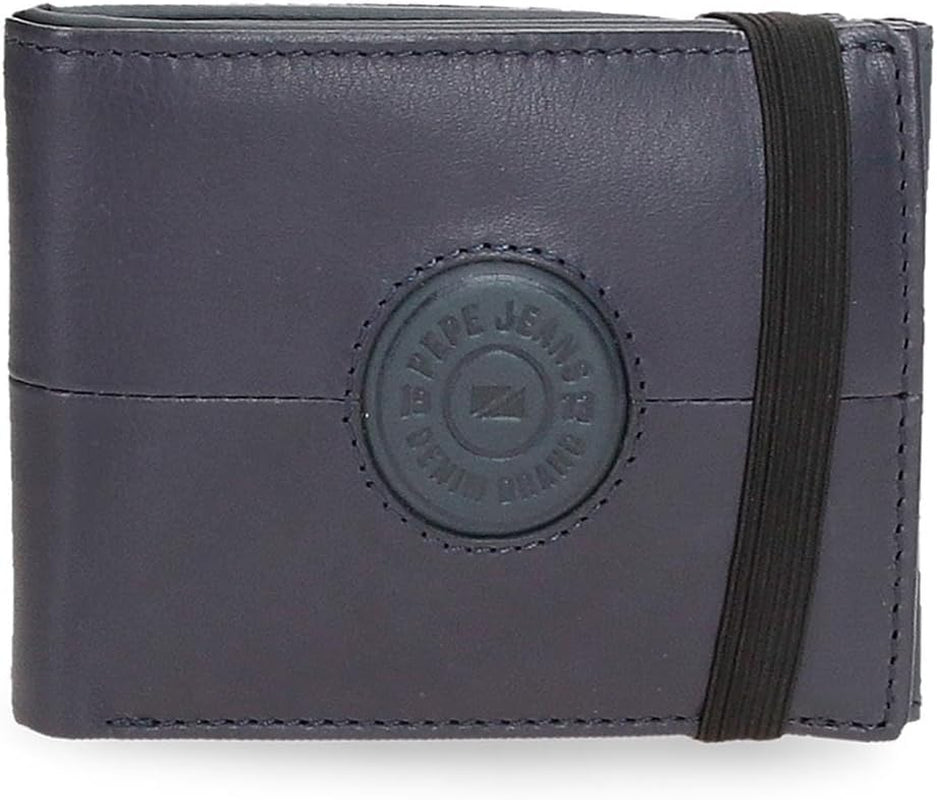 Portafogli e portamonete Pepe Jeans Cracker in pelle di vacchetta, nero, marrone, verde, varie misure - Naty Shop