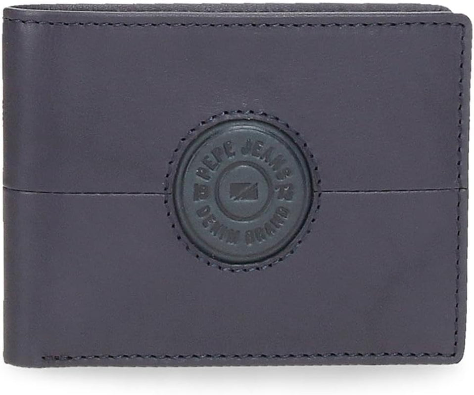 Portafogli e portamonete Pepe Jeans Cracker in pelle di vacchetta, nero, marrone, verde, varie misure - Naty Shop