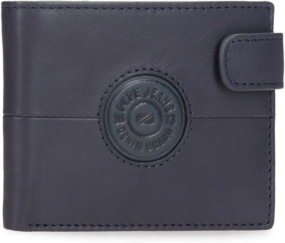 Portafogli e portamonete Pepe Jeans Cracker in pelle di vacchetta, nero, marrone, verde, varie misure - Naty Shop