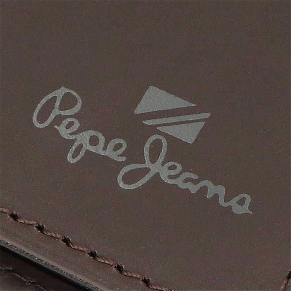 Pepe Jeans Portafogli e portamonete in pelle di vacchetta Staple, Nero, Marrone, Blu navy, Varie misure Portafoglio da uomo Naty Shop