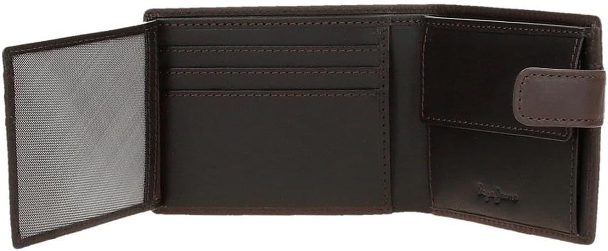 Pepe Jeans Portafogli e portamonete in pelle di vacchetta Staple, Nero, Marrone, Blu navy, Varie misure Portafoglio da uomo Naty Shop