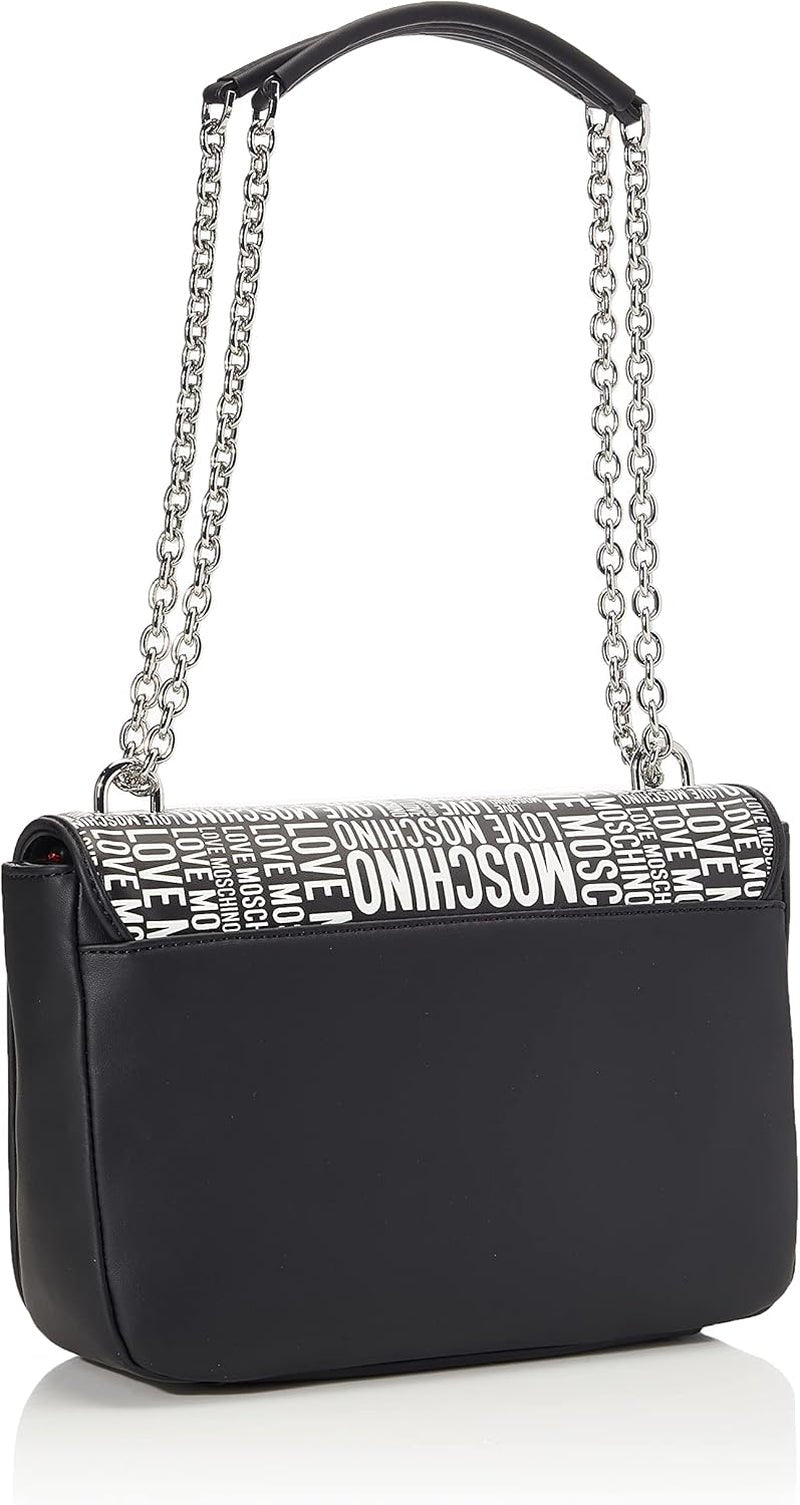 Love Moschino Borsa a spalla da donna Pre-Collezione Autunno-Inverno 2021 Nero Borse Donne Naty Shop