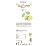 Gelsi bianchi essiccati premium biologici (crudi vegani) Morus Alba Mulberry Fruit - Frutta secca senza zuccheri aggiunti dalla Turchia - Frutta secca di gelsi bianchi crudi biologici | PureRaw 200g Naty Shop prodotti disidratati