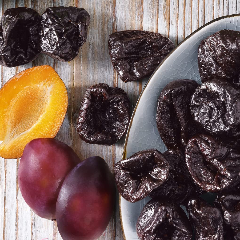 Prugne con nocciolo 200g - Aromatiche, fruttate e naturalmente dolci - Vegane, non solforate, senza nocciolo e senza zuccheri aggiunti - Punteggio nutrizionale A (1 x 200g) Prodotti disidratati Naty Shop