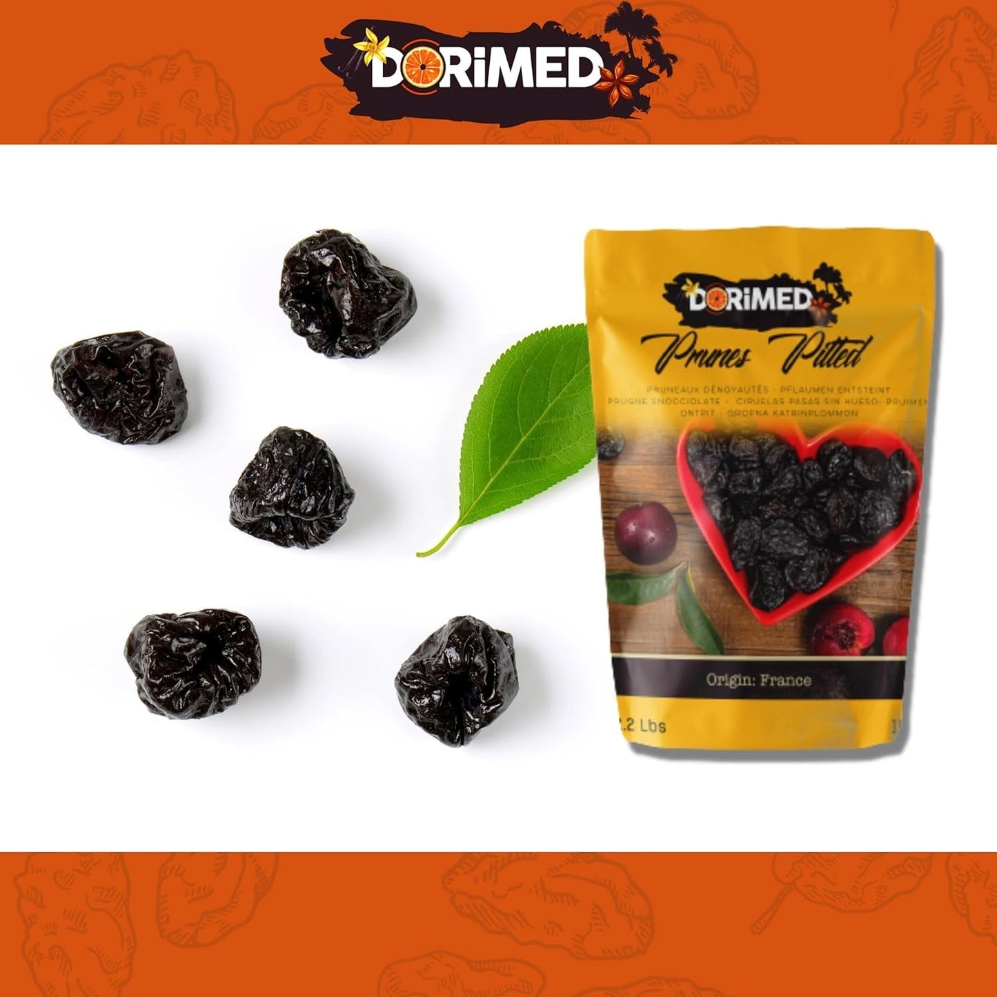 Prugne 1 kg | Prugne senza nocciolo di Agen | Tenero, morbido, gustoso e succoso | Frutta secca intera, grande, non zuccherata | Ricchi di fibre e antiossidanti naturali Naty Shop prodotti disidratati