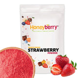 Fragola in polvere liofilizzata 250g - Frutta in polvere liofilizzata - Fragola in polvere liofilizzata per dolci, frullati e muesli - Fragola in polvere 100% naturale senza additivi Prodotti disidratati Naty Shop 250G