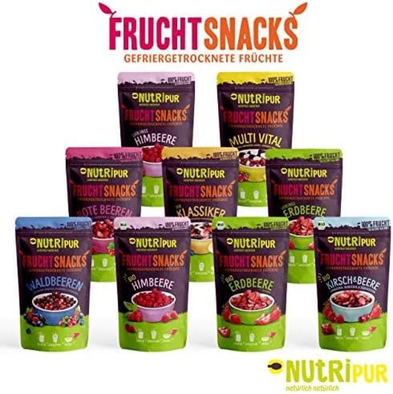Frutti rossi in polvere: 100g di lamponi, ribes rosso e fragole liofilizzate - frutta secca senza zuccheri aggiunti, senza inchiostro - smoothie bowl, smoothie in polvere - topping di NutriPur Prodotti disidratati Naty Shop