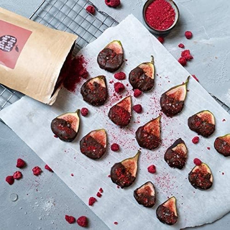 Frutti rossi in polvere: 100g di lamponi, ribes rosso e fragole liofilizzate - frutta secca senza zuccheri aggiunti, senza inchiostro - smoothie bowl, smoothie in polvere - topping di NutriPur Prodotti disidratati Naty Shop