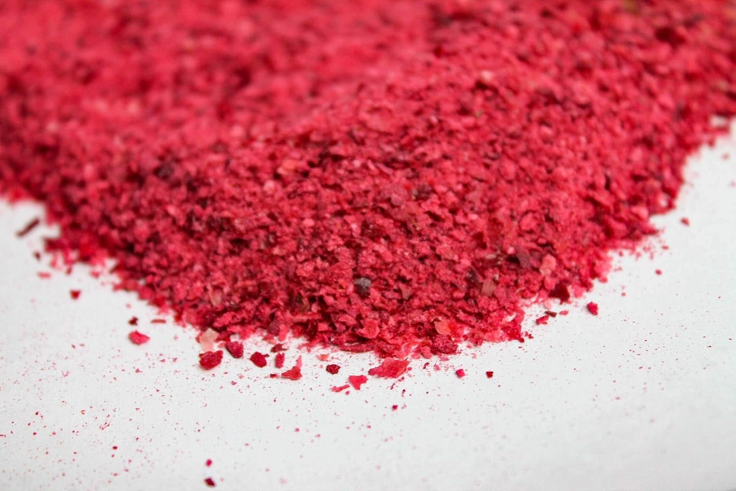 Mirtillo rosso liofilizzato in polvere 250g - Frutta in polvere liofilizzata - Mirtillo rosso liofilizzato in polvere per dolci, frullati e muesli - Mirtillo rosso in polvere 100% naturale senza additivi Prodotti disidratati Naty Shop