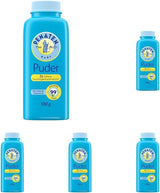 Borotalco naturale Penaten con aloe e vitamina E (1x 100 g) - Protegge la pelle sensibile, assorbe l'umidità e mantiene la pelle asciutta - Dermatologicamente approvato - 99% ingredienti di origine naturale Bambini - Bagno e cura della pelle Naty Shop 100 G (confezione da 5) Borotalco naturale
