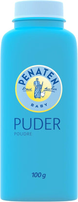Polvere naturale per neonati Penaten con aloe e vitamina E (1x 100 g) - Protegge la pelle sensibile, assorbe l'umidità e mantiene la pelle asciutta - Dermatologicamente approvato - 99% ingredienti di origine naturale Bambini - Bagno e cura della pelle Naty Shop 100 G (1 confezione) Polvere per il corpo
