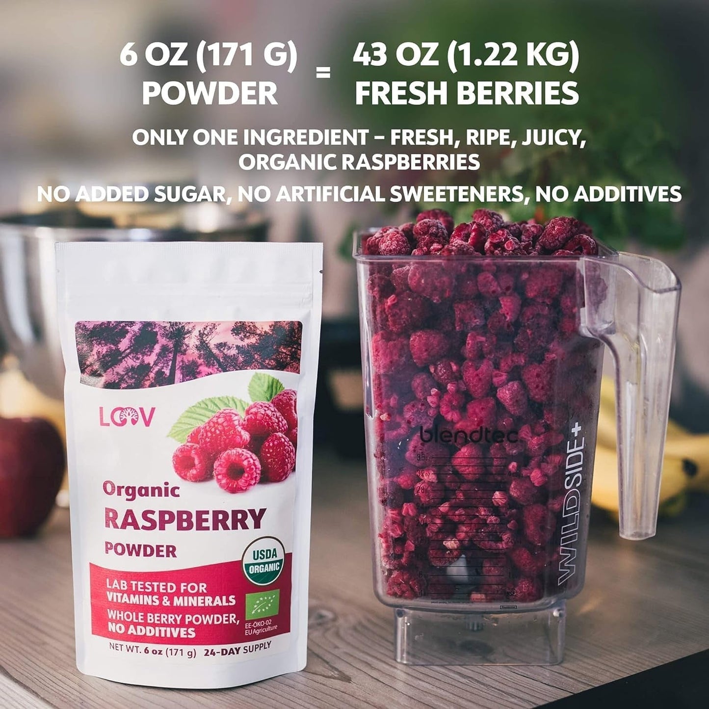 Polvere Di Lamponi Biologici 100% Lamponi Interi In Polvere Di Lamponi Liofilizzati 171g Dall'Europa Fornitura 24 Giorni Senza Zuccheri Aggiunti Naty Shop Prodotti Disidratati