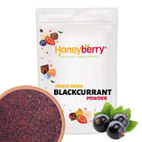 Polvere di ribes nero liofilizzato 100g - Polvere di frutta liofilizzata - Polvere di ribes nero per frullati e dolci - Polvere di ribes nero naturale senza additivi Prodotti disidratati Naty Shop 100G