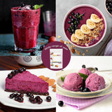 Polvere di ribes nero liofilizzato 100g - Polvere di frutta liofilizzata - Polvere di ribes nero per frullati e dolci - Polvere di ribes nero naturale senza additivi Prodotti disidratati Naty Shop
