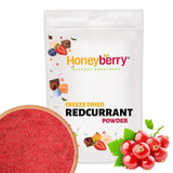 Polvere di ribes rosso liofilizzato 100g - Polvere di frutta liofilizzata - Polvere di ribes rosso per frullati e dolci - Polvere di bacche naturali senza additivi Prodotti disidratati Naty Shop 100G