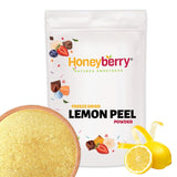 Polvere di scorza di limone liofilizzata 100g - Polvere di frutta liofilizzata - Polvere di limone liofilizzata per dolci, frullati e tè - Polvere di limone 100% naturale senza additivi Prodotti disidratati Naty Shop 100G