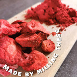 Polvere di fragole in polvere di frutta liofilizzata | Polvere di fragole liofilizzate Polvere di fragole | Frullato di fragole in polvere Budino di fragole Frutta secca (100g) Prodotti disidratati Naty Shop