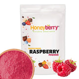 Polvere di lamponi liofilizzati 100g - Polvere di frutta liofilizzata - Polvere di lamponi liofilizzati per dolci, frullati e muesli - Polvere di lamponi 100% naturale senza additivi Prodotti disidratati Naty Shop 100G