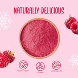 Polvere di lamponi liofilizzati 100g - Polvere di frutta liofilizzata - Polvere di lamponi liofilizzati per dolci, frullati e muesli - Polvere di lamponi 100% naturale senza additivi Prodotti disidratati Naty Shop