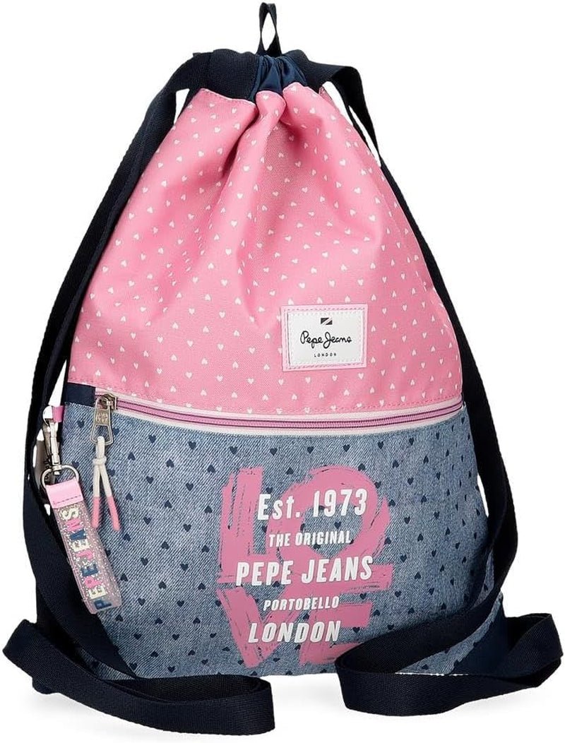 Pepe Jeans Noni Zaino in denim Zaini e cartelle premium Naty Shop Rucksack Mit Kordelzug