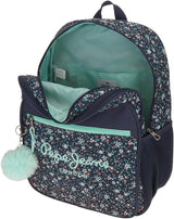 Pepe Jeans Zaino scolastico con trolley Alenka, blu, 30 x 40 x 12 cm, poliestere, 14,4 l, blu, zaino scolastico con trolley Zaini e cartelle Premium Naty Shop