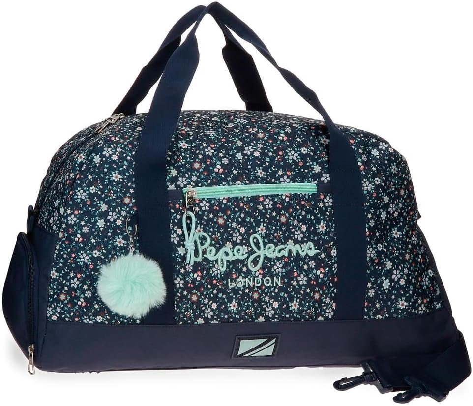 Pepe Jeans Zaino scolastico con trolley Alenka, blu, 30 x 40 x 12 cm, poliestere, 14,4 l, blu, zaino scolastico con trolley Zaini e cartelle premium Naty Shop Reiserucksack