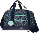Pepe Jeans Zaino scolastico con trolley Alenka, blu, 30 x 40 x 12 cm, poliestere, 14,4 l, blu, zaino scolastico con trolley Zaini e cartelle premium Naty Shop Reiserucksack