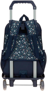 Pepe Jeans Zaino scolastico con trolley Alenka, blu, 30 x 40 x 12 cm, poliestere, 14,4 l, blu, zaino scolastico con trolley Zaini e cartelle Premium Naty Shop