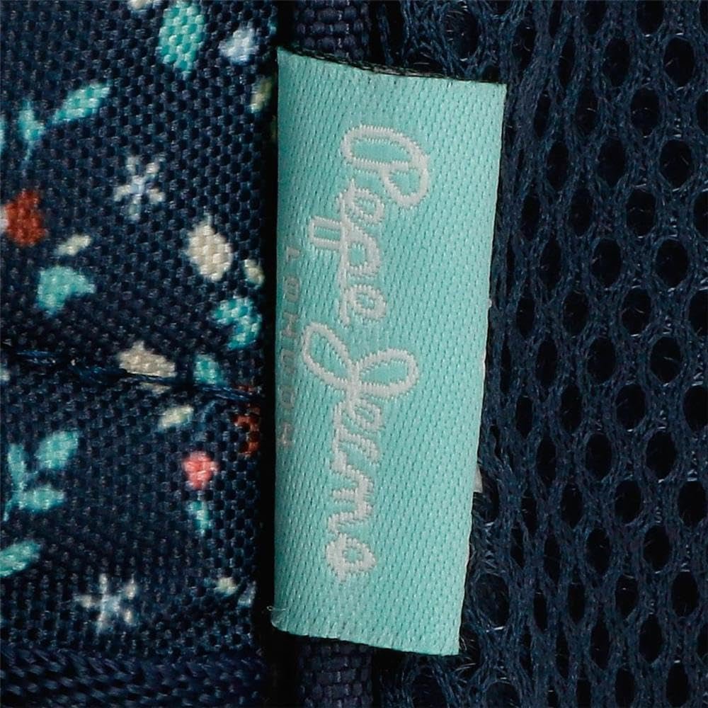 Pepe Jeans Zaino scolastico con trolley Alenka, blu, 30 x 40 x 12 cm, poliestere, 14,4 l, blu, zaino scolastico con trolley Zaini e cartelle Premium Naty Shop