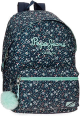 Pepe Jeans Zaino Scuola con Trolley Alenka, Blu, 30 x 40 x 12 cm, Poliestere, 14,4 L, Blu, Zaino Scuola con Trolley Zaini e cartelle Premium Naty Shop Zaino Alenka