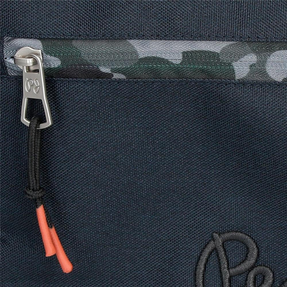 Pepe Jeans Zaino Scuola Cromwell, Doppio Scomparto, Nero, 33 x 46 x 15 cm, Poliestere, 22,77 L, Nero, Taglia Unica, Zaino Scuola Doppio Scomparto Zaini e cartelle Premium Naty Shop