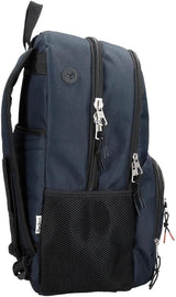 Pepe Jeans Zaino Scuola Cromwell, Doppio Scomparto, Nero, 33 x 46 x 15 cm, Poliestere, 22,77 L, Nero, Taglia Unica, Zaino Scuola Doppio Scomparto Zaini e cartelle Premium Naty Shop