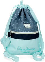 Zaino Pepe Jeans Dalma School Zaino per bambini realizzato in poliestere, spallacci regolabili larghi e regolabili, tasca frontale. Da Joumma Bags Zaini e cartelle premium Naty Shop Beutel Mit Kordelzug