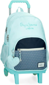 Zaino Pepe Jeans Dalma School Zaino per bambini realizzato in poliestere, spallacci regolabili larghi e regolabili, tasca frontale. Da Joumma Bags Zaini e cartelle premium Naty Shop Rucksack 45 + Wagen