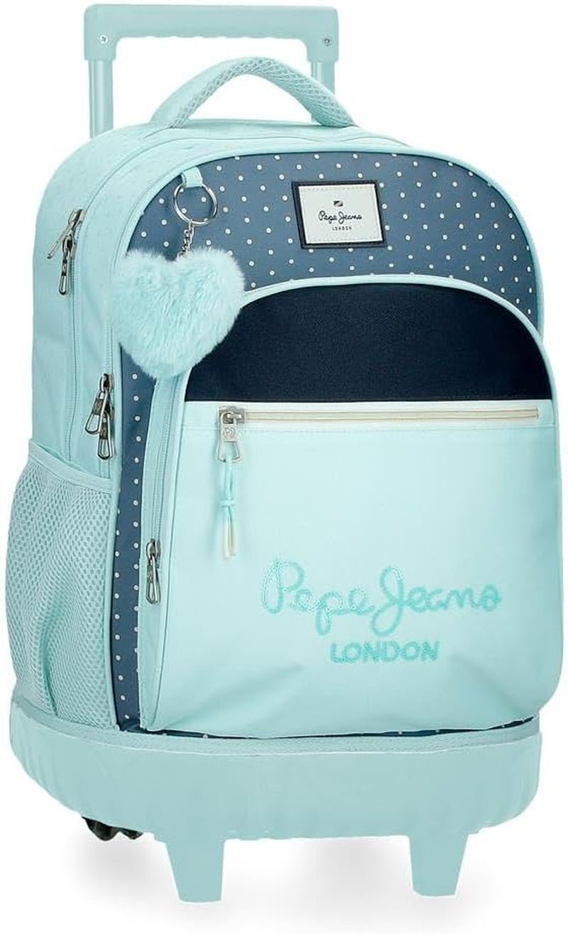 Zaino Pepe Jeans Dalma School Zaino per bambini realizzato in poliestere, spallacci regolabili larghi e regolabili, tasca frontale. Da Joumma Bags Zaini e cartelle premium Naty Shop Rucksack Mit Rollen
