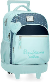 Zaino Pepe Jeans Dalma School Zaino per bambini realizzato in poliestere, spallacci regolabili larghi e regolabili, tasca frontale. Da Joumma Bags Zaini e cartelle premium Naty Shop Rucksack Mit Rollen