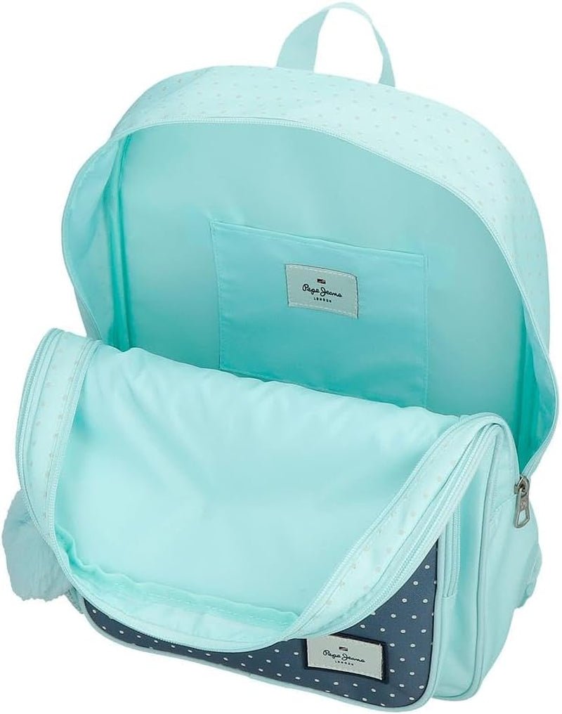 Zaino Pepe Jeans Dalma School Zaino per bambini realizzato in poliestere, spallacci regolabili larghi e regolabili, tasca frontale. Da Joumma Bags Naty Acquista zaini e cartelle premium