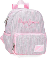 Pepe Jeans Zaino scolastico Miri, rosa, 31 x 44 x 17,5 cm, poliestere, 22,79 l, rosa, zaino scolastico Zaini e cartelle premium Naty Shop Freizeit-Rucksack